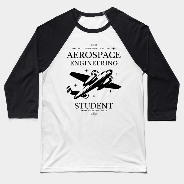 Aerospace Engineering  - White Version - Engineers Baseball T-Shirt by Millusti